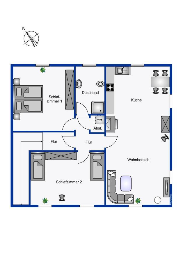 Ferienwohnung Südernest 2 Wyk auf Föhr Exterior foto